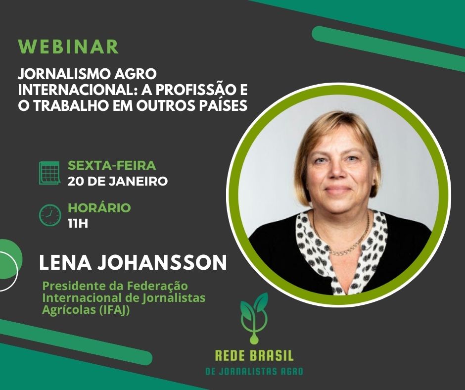 Webinar -Jornalismo Agro Internacional: A profissão e o trabalho em outros país