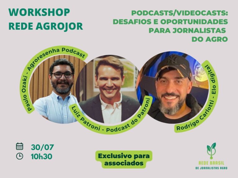 Rede Agrojor retoma workshops com “aula” sobre podcasts