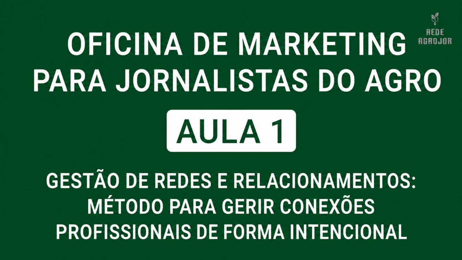 Oficina Marketing para jornalistas