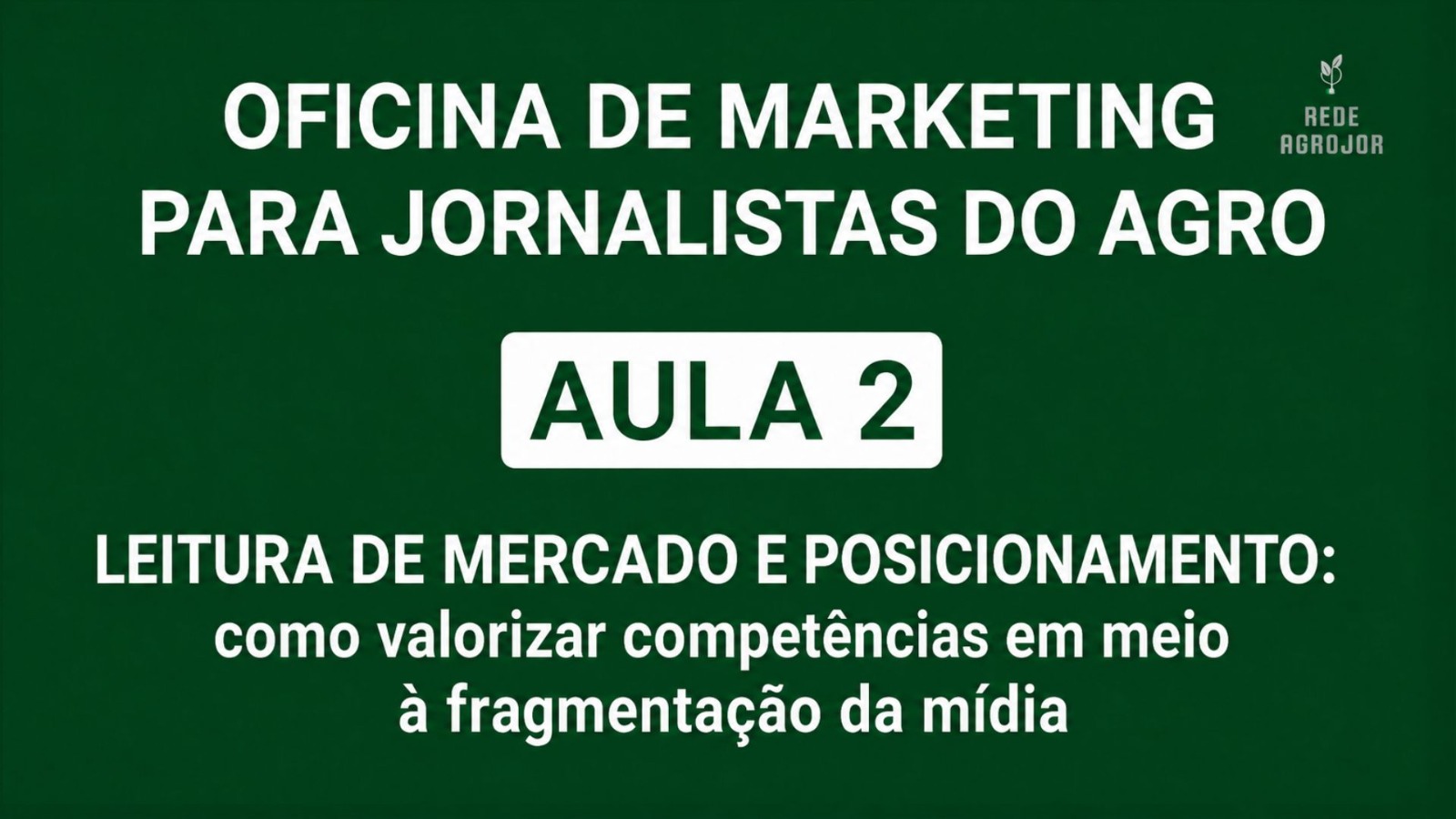Oficina Marketing para jornalistas