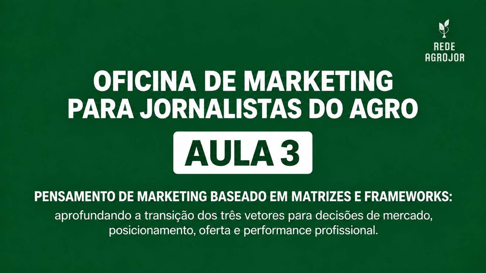 Oficina Marketing para jornalistas